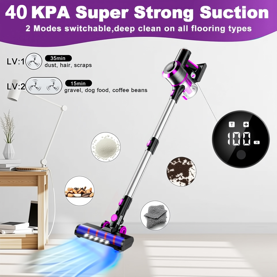 40Kpa Vacuum Cleaner for Home  - Battery Case Storage のレビューと価格