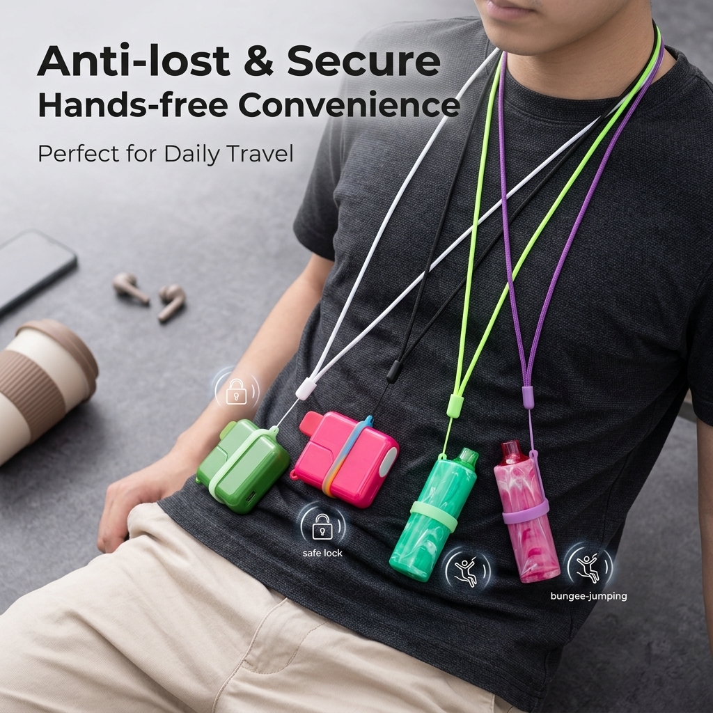 Multi-Color E-cigarette Lanyar - Vape Band Silicone のレビューと価格