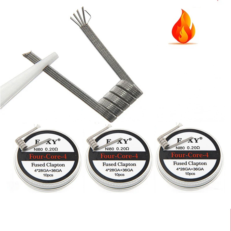 10pcs/box Ni80 Prebuilt Coil 2 - Vape Accessory のレビューと価格