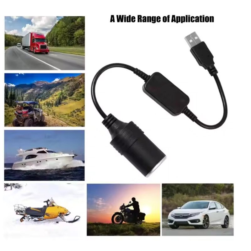 1pc 5V 2A USB To 12V Cigarette - Vape Accessory のレビューと価格