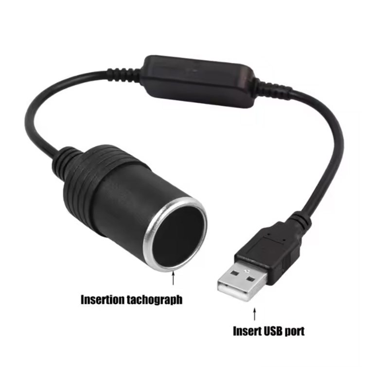 1pc 5V 2A USB To 12V Cigarette - Vape Accessory のレビューと価格