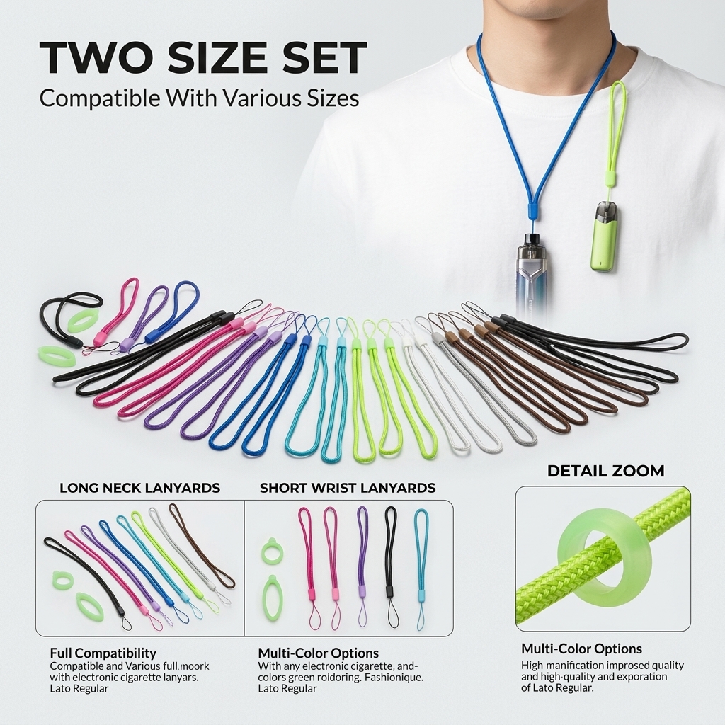 Universal Silicone Lanyard Set - Vape Band Silicone のレビューと価格