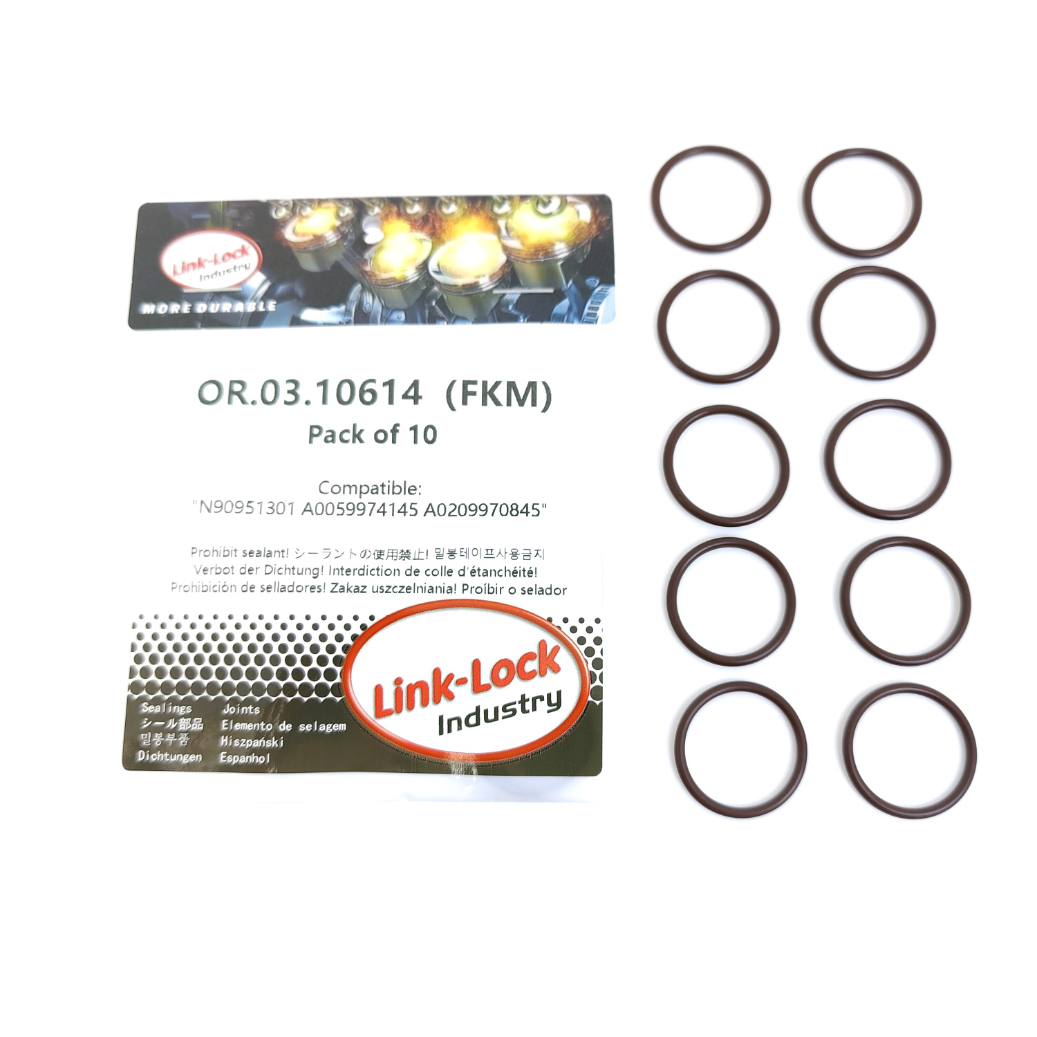 10PCS OR.03.10614 FKM Viton Se - Tank O-Ring Seal のレビューと価格