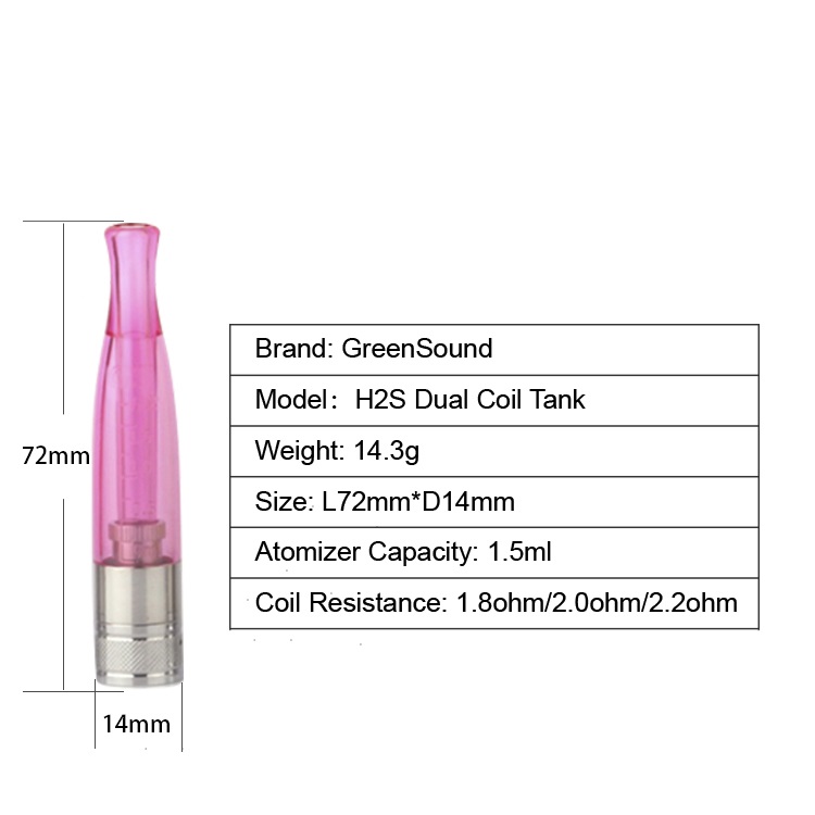 5pc Genuine GS H2S Clearomizer - Vape Coil Replacement のレビューと価格