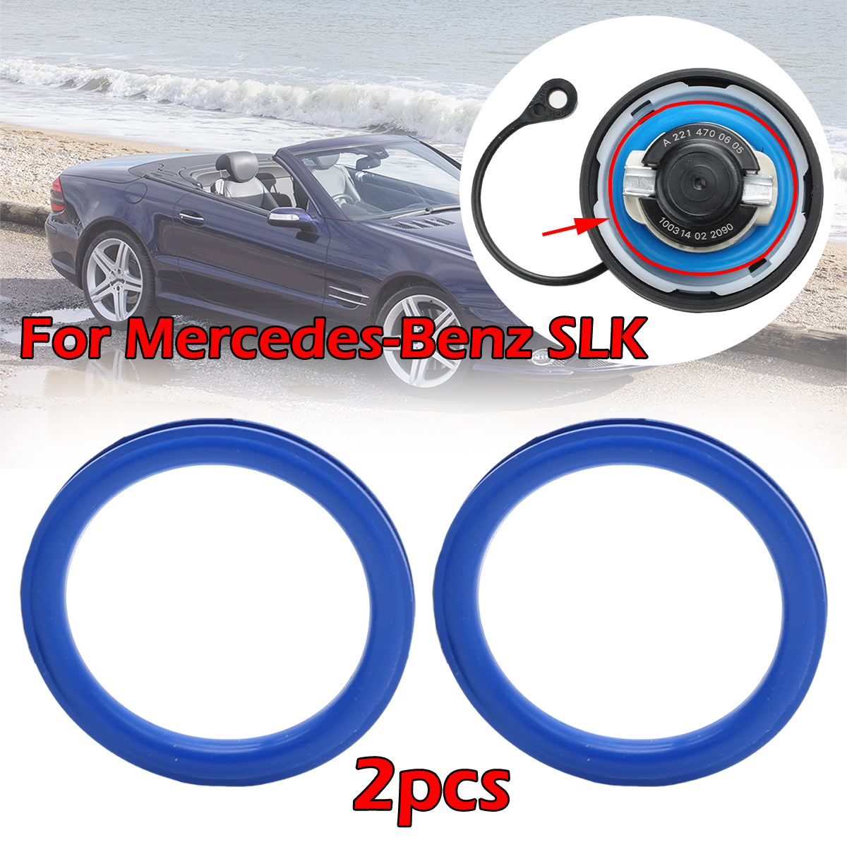 2Pcs For Mercedes-Benz SL R230 - Tank O-Ring Seal のレビューと価格