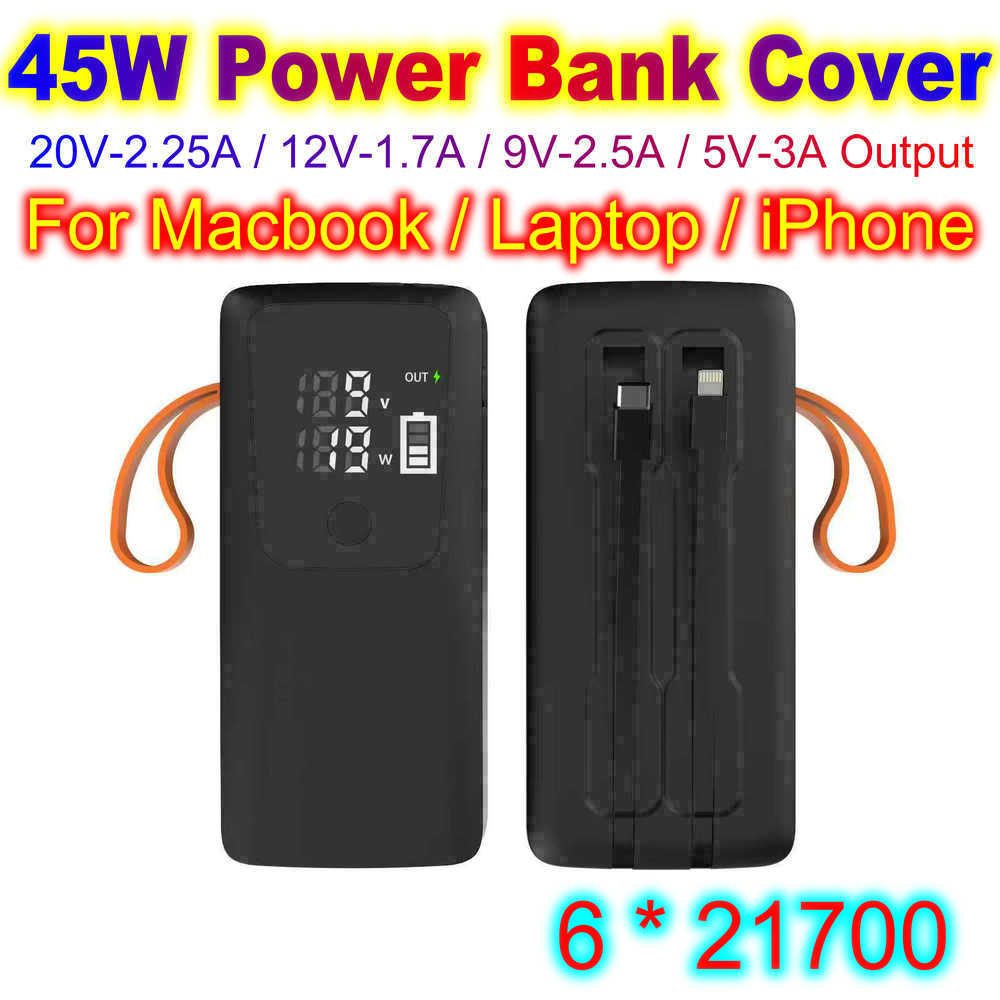45W Power Bank Shell 21700 Bat - Battery Case Storage のレビューと価格
