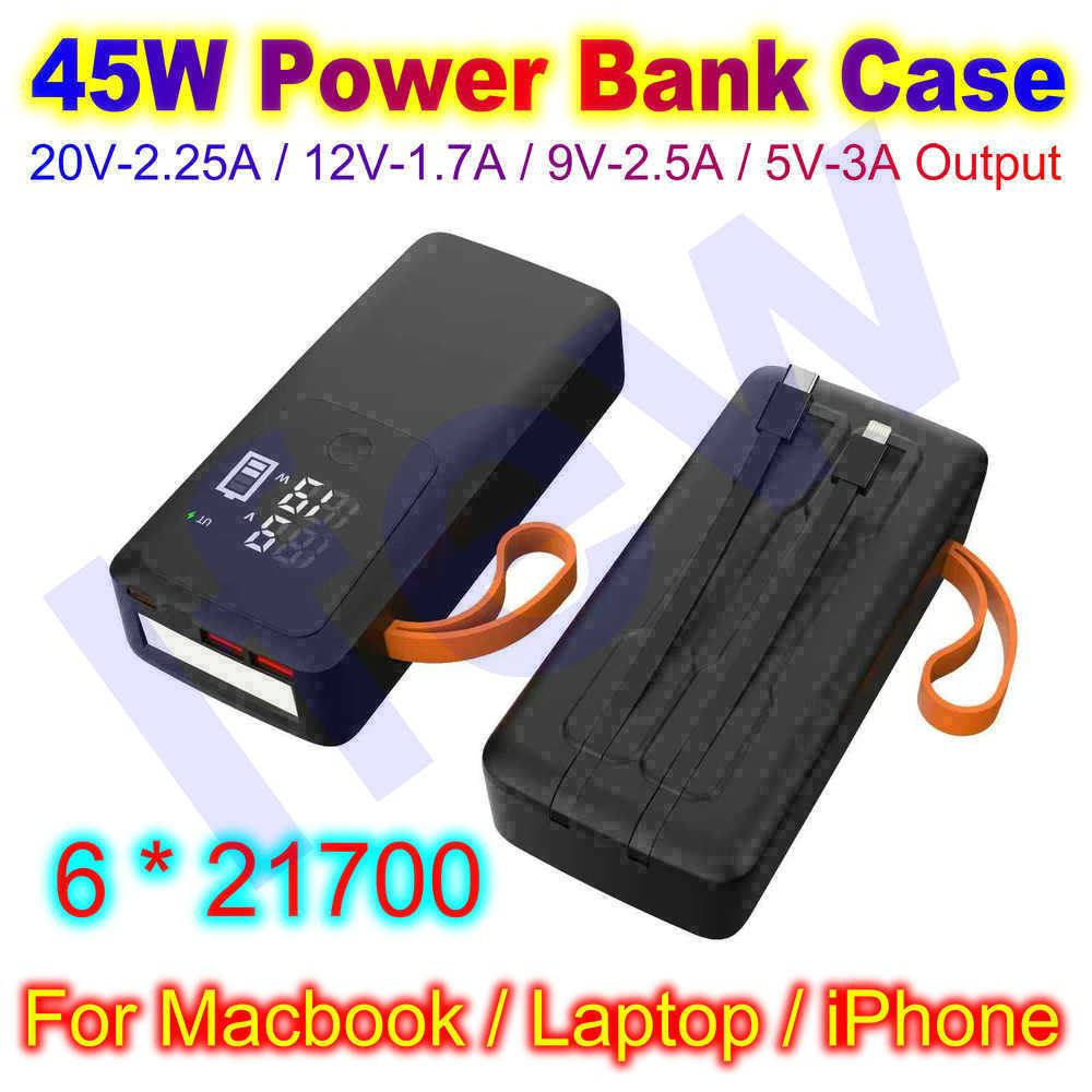 45W Power Bank Case For Macboo - Battery Case Storage のレビューと価格